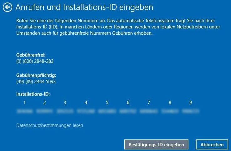 Windows 10 und 11 ohne Internet, Telefonaktivierung .