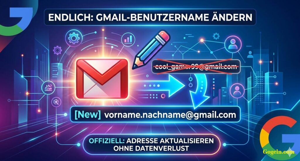 Gmail Benutzername ändern
