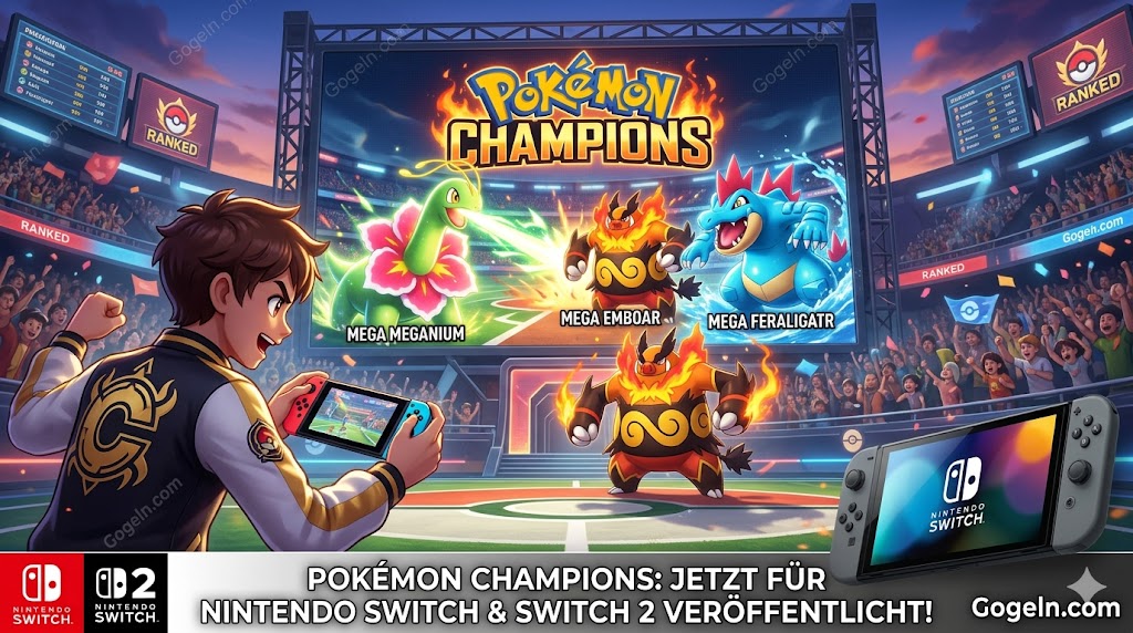 Pokémon Champions: Switch 2 Release, Mega-Entwicklungen & 30 FPS